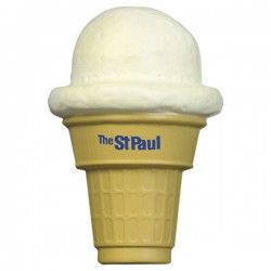 Custom Logo Ice Cream Cone Stress Toy