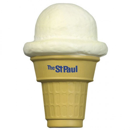 Custom Logo Ice Cream Cone Stress Toy