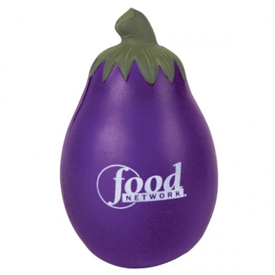 Custom Logo Eggplant Stress Toy