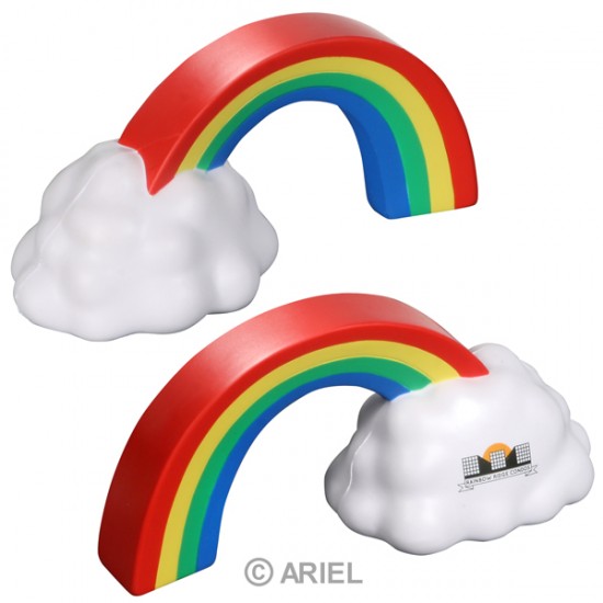 Custom Logo Rainbow Shaped Stress Toy