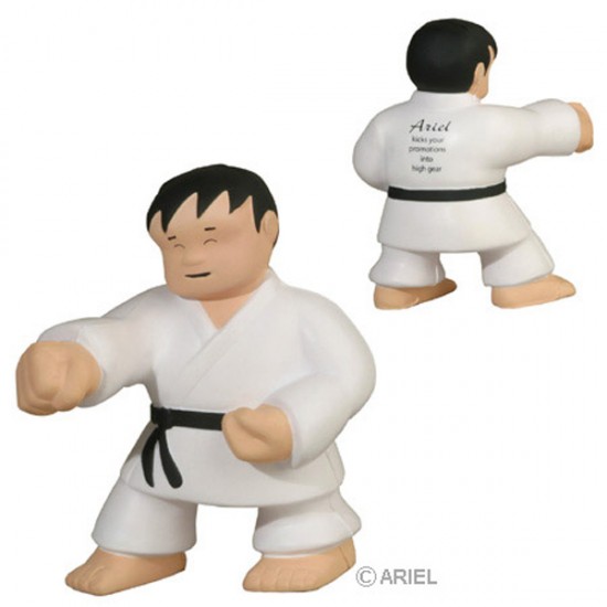 Custom Logo Karate Man Stress Toy