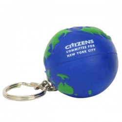 Custom Logo Earth Ball Key Chain/ Stress Toy Custom Logo Earth Ball Key Chain/ Stress Toy