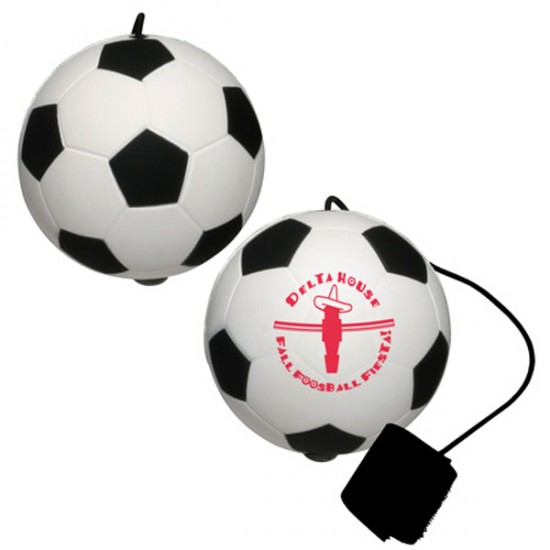 Custom Logo Soccer Ball Yo-Yo Bungee Stress Toy