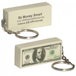 Custom Logo $100 Bill Key Chain/ Stress Toy Custom Logo $100 Bill Key Chain/ Stress Toy