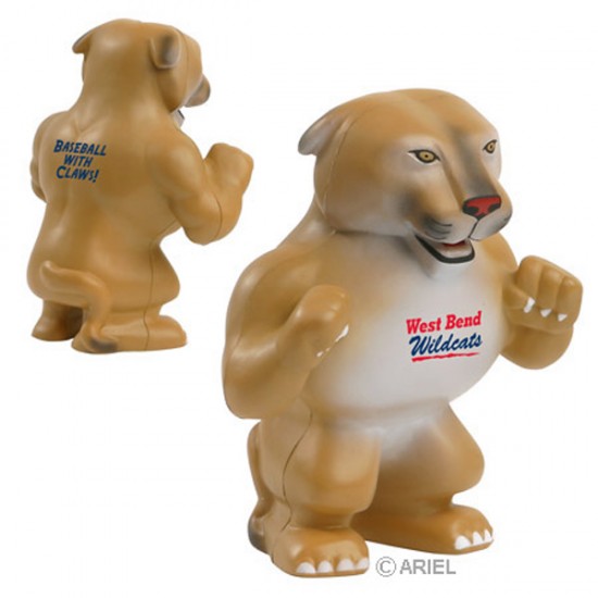 Custom Logo Wildcat-Cougar Mascot Stress Toy