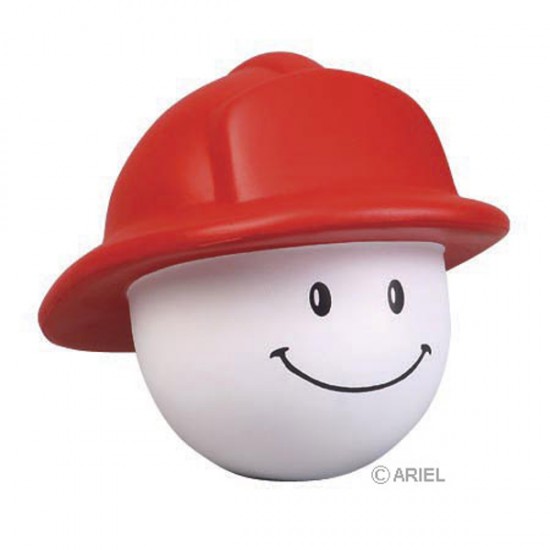 Custom Logo Fireman Mad Cap Stress Toy