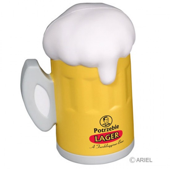 Custom Logo Beer Mug Stress Toy