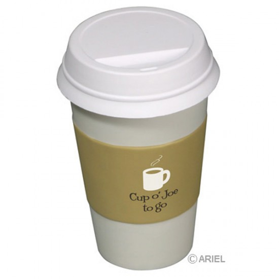Custom Logo To Go Coffee Cup Stress Toy